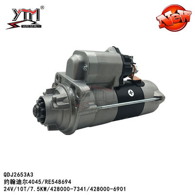 QDJ2653A3 Avvio 24V 10T 7,5KW Per John Deere 4045 4280007341 4280006901