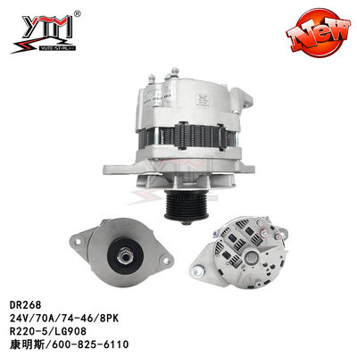 Alternatore automatico 600-825-6110 di DR268 R220-5 LG908 24V 70A 8PK