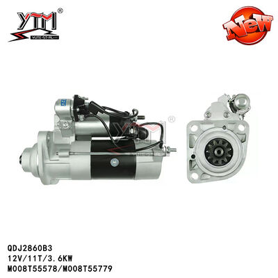 il motorino di avviamento di 12V 3.6KW Mitsubishi per i ricambi auto di Benz Truck BZ64371 argenta il colore M008T55779 3841359
