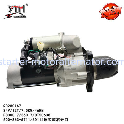 CT50638 24V 12T STARTER  CW FOR NIKKO  KOMATSU 6D114 600-863-5711 6008133632