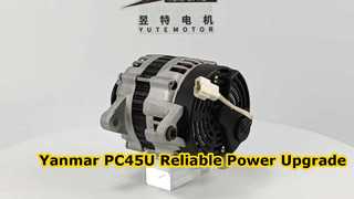 Presentiamo l'alternatore 4D84E 12V 60A per il motore YANMAR PC45-U 119836-77210 11983677210 Per te